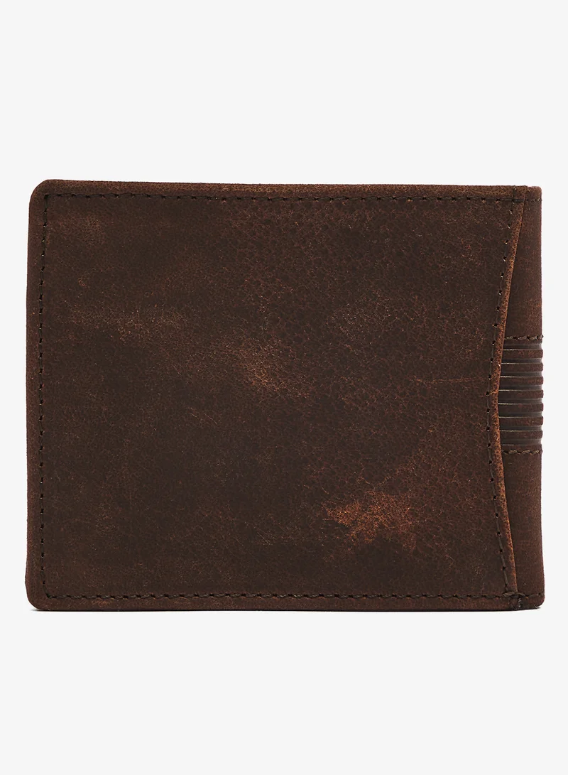 Robert Wood  Genuine Leather Textured Bi Fold Wallet for Men | Best Price UAE